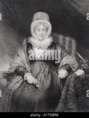 Hannah More, 1745 - 1834. Englischer religiöser Schriftsteller und Philanthrop. Stockfoto