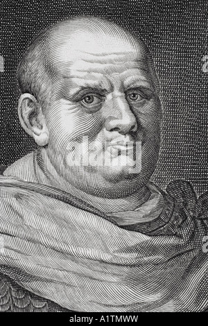 Imperator Cäsar Vespasianus Augustus oder Titus Flavius Vespasianus oder Vespasian, 9 n. - 79 n. Chr. Kaiser von Rom. Stockfoto