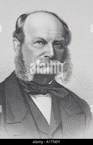 William I., Wilhelm Friedrich Ludwig, von 1797 - von 1888. König von Preßburg und Erster deutscher Kaiser. Stockfoto