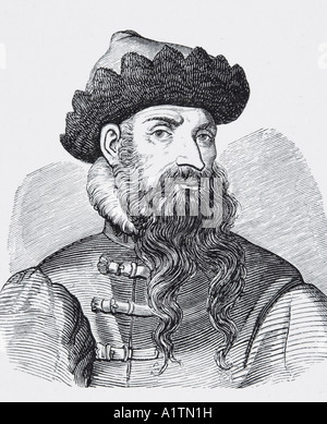 Johannes Gutenberg, ca. 1398 - 1468. Er führte den Druck nach Europa ein und erfand den mechanisch beweglichen Typ. Stockfoto