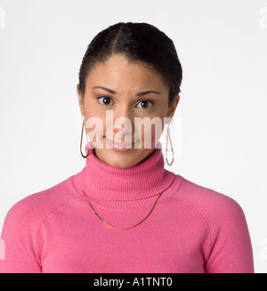 Porträt einer jungen Frau mixed-Rennen Stockfoto