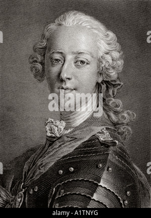 Charles Edward Louis John Casimir Sylvester Sewerino Maria Stuart, 1720 - 1788. Der Junge Pretender, Bonnie Prince Charlie. Stockfoto