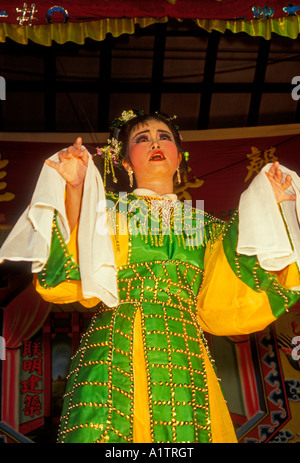 1, 1, chinesische Frau, asiatische Frau, Asiatisch, Weibliche Schauspieler, Wayang, Chinesische Oper, Singapur, Asien Stockfoto