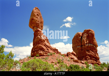 Ausgewogene Rock, Arches-Nationalpark, Utah, USA. Stockfoto