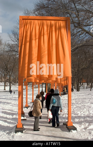 Nahaufnahme des Gates Central Park New York Stockfoto