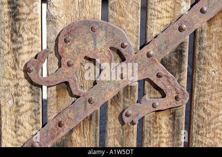 Anschnittdetail im Death Valley Ranch a k a Scottys Castle Death Valley National Park Kalifornien Stockfoto