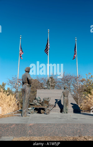 Sieg-95 50. Jahrestag World War II Memorial im Kernland der Park Amerikas Omaha Nebraska USA Stockfoto