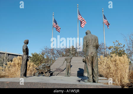 Sieg-95 50. Jahrestag World War II Memorial im Kernland der Park Amerikas Omaha Nebraska USA Stockfoto