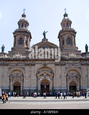Catedral Metropolitana in der Plaza de Armas, Santiago, Chile Stockfoto