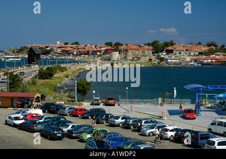 Parkplatz in Nessebar, Bulgarien, Europa Stockfoto