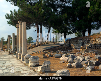 Hafengasse in Ephesus Stockfoto