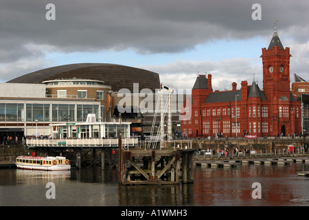 Die Marina in der Bucht von Cardiff in Cardiff, Wales Stockfoto