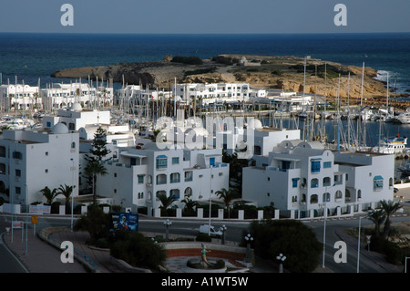 Panorama von Monastir in Tunesien, Blick vom Fort Ribat Stockfoto