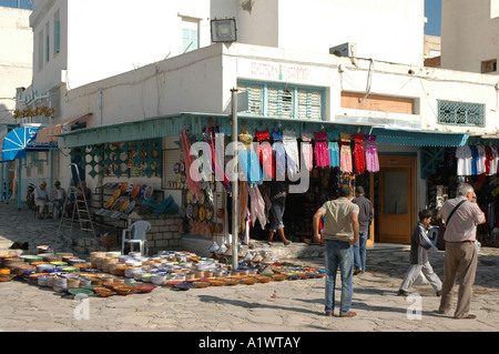 Basar auf der Medina von Sousse Stadt in Tunesien Stockfoto