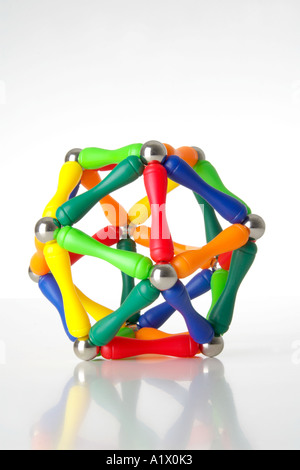 Childs magnetische geometrisches Design Spielzeug Stockfoto