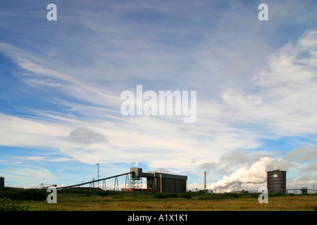 Margam Corus Stahlwerke an Port Talbot West Glamorgan Wales Stockfoto