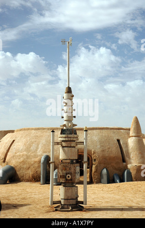 Reste von George Lucas Star Wars Film-set auf Wüste Sahara in Tunesien Stockfoto