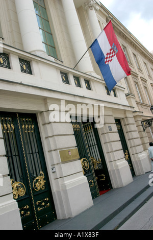 Das Parlamentsgebäude in Zagreb Kroatien Stockfoto