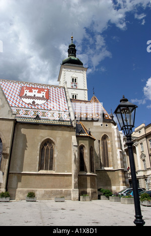 Kirche St Marks in Zagreb Kroatien Stockfoto