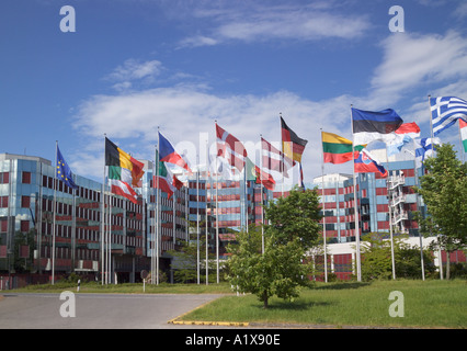 K Adenauer Gebäude Parlament Luxemburg Luxemburg Stockfoto