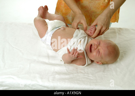 ein Baby Kleid Stockfoto