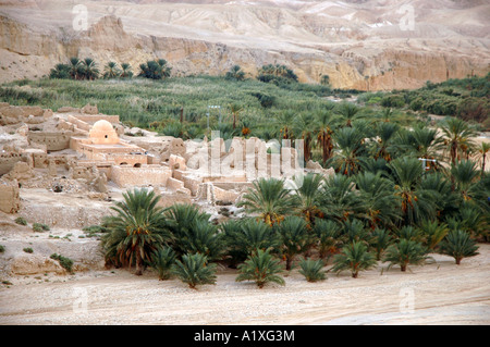 Ruinen des alten Dorfes Tamerza in Tunesien Stockfoto