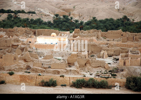 Ruinen des alten Dorfes Tamerza in Tunesien Stockfoto