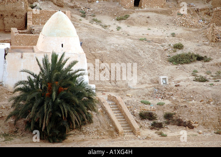 Ruinen des alten Dorfes Tamerza in Tunesien Stockfoto