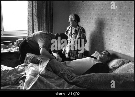 Altenpflege, Airdale NHS Trust, Yorkshire, England UK Stockfoto