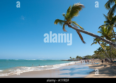 Strand von Playa Dorada, Puerto Plata, Nordküste, Dominikanische Republik, Karibik Stockfoto