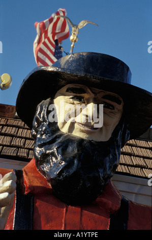 berühmte AMOS riesigen amische Mann Statue früher außerhalb Diner Lancaster PA Pennsylvania Essen Trinken entspannen Entspannung stop Stockfoto