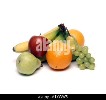 Auswahl an frischem Obst Stockfoto