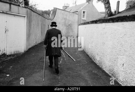 Ein Mitglied der Pfeifen und Trommeln Band, während Hawick gemeinsame Reiten Woche, Schottland, UK Stockfoto