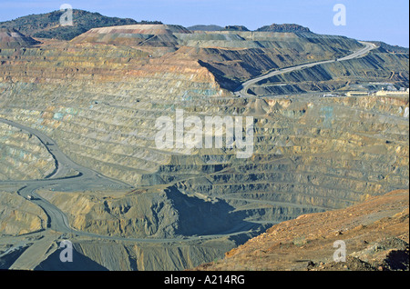 Santa Rita Copper Mine Silber Stadt New-Mexico Stockfoto