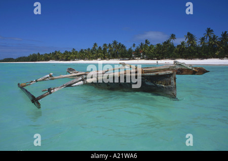 Dhau von Paje Beach Sansibar Stockfoto