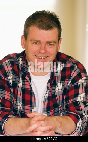 Britischer Autor Mark Haddon, den Whitbread Prize für seinen Roman "The Curious Incident of The Dog in The Night-Time gewann" Stockfoto