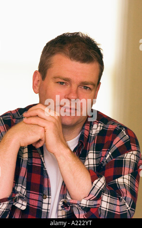 Britischer Autor Mark Haddon, den Whitbread Prize für seinen Roman "The Curious Incident of The Dog in The Night-Time gewann" Stockfoto