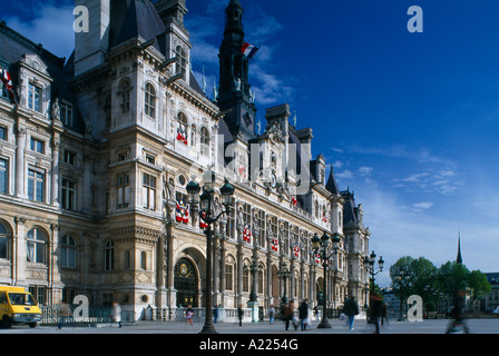 Hotel de Ville Paris Frankreich Stockfoto