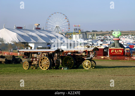 Lokomobile an die Great Dorset Steam Fair Stockfoto
