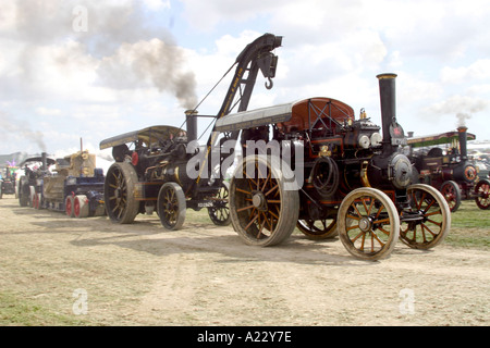 Schwertransport-Dampf-Lokomobile Stockfoto