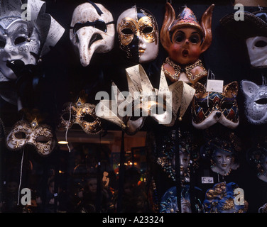 Stall zu verkaufen Karneval Masken Karneval in Venedig Venedig Italien Stockfoto