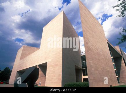 Außenansicht des Gebäudes der National Gallery of Art in Washington DC East Wing. Wahrzeichen Museum. Architekt: I M Pei. Vereinigte Staaten von Amerika, USA Stockfoto