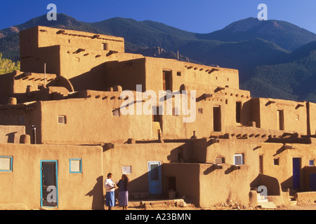 Multi-storied Pueblo Taos Indian Pueblo Taos New Mexico Stockfoto