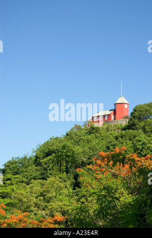 Gun Hill Signal Station, ehemaliger militärischer Vorposten, St. Georg, Barbados Stockfoto