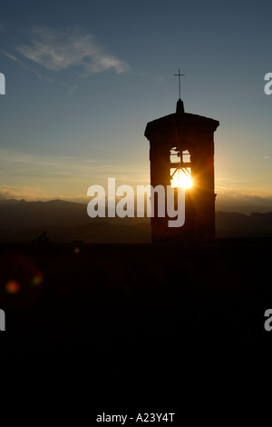 Sonnenuntergang, San Marino, Emilia-Romagna, Italien. Stockfoto