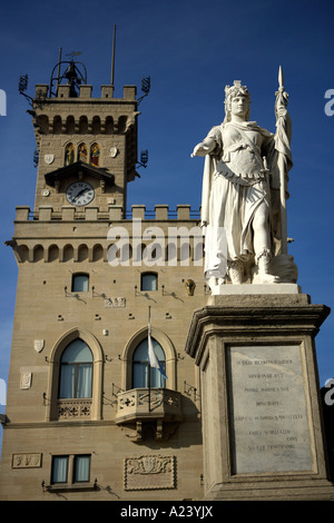 Palazzo Pubblico, San Marino, Emilia-Romagna, Italien. Stockfoto