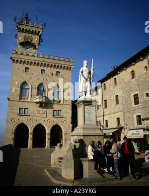 Palazzo Pubblico, San Marino, Emilia-Romagna, Italien. Stockfoto