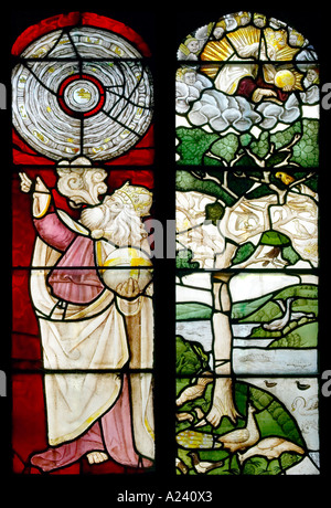 Hengrave Hall Oratorium Fenster Stockfoto
