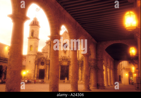 Kuba Havanna Catedral de San Cristobal De La Havanna Stockfoto