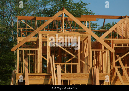 Ein Haus im Bau in der Framing-Bühne Stockfoto